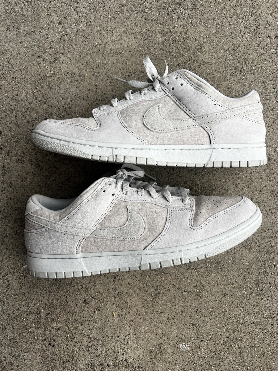Size 14 Nike Mens Dunk Low Premium Vast Gray Suede DD8338-001