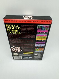 Cool World (Nintendo, NES) Complete CIB w/ Poster Near Mint Cart & Manual Rare!