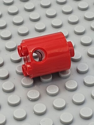 LEGO  3x Basic Rundstein Roboter Körper 2x2x2 30361 Rot Red