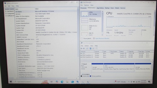 Panasonic Toughbook CF-53 MK3 i5-3340M 2.7GHz 4GB RAM 128GB SSD 14" W10H MISSKEY - Picture 2 of 16