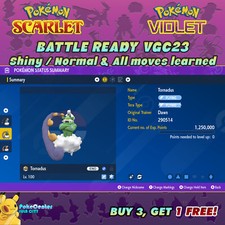TORNADUS ⚡ POKEMON VIOLA SCARLATTO ⚡ LUCIDO/NORMALE ⚡ 6IV BATTLE READY OTTIME CONDIZIONI 23 ⚡