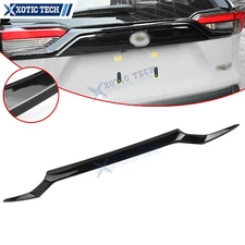 Glossy Black Rear Trunk Window Cover Trim For 2019-2025 Toyota RAV4 Garnish ABS