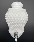 Vintage Fenton Milk Glass Hobnail Lavabo Water Fountain Wall Mount Dispenser