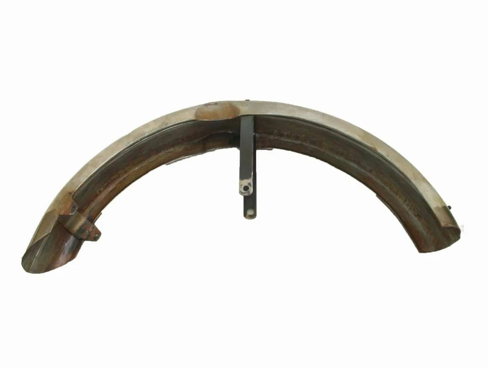 Guardabarros delantero de acero crudo doble velocidad Triumph 5T vintage unidad previa Foto 2 de 4