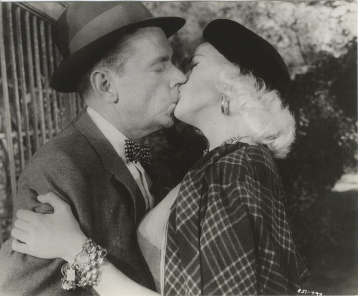 The Girl Can't Help It 1956 Tom Ewell kissing Jayne Mansfield