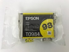 GENUINE Epson 98 T0984 Yellow Ink Cartridge for Artisan 800 810 835 837
