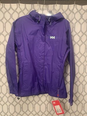 NWT Purple Helly Hansen Women's Loke Shell Jacket, Size M