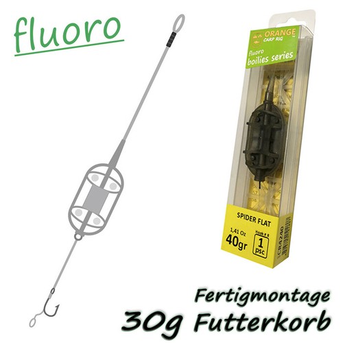 SPIDER FLAT Fluorocarbon Leader CARP Méthode de Montage Alimentateur Panier d'Alimentation MouldPress - Photo 9/17