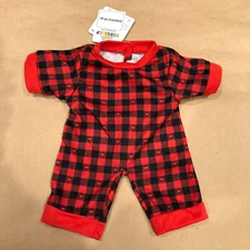 build a bear  buffalo checked red and black sleeper / new