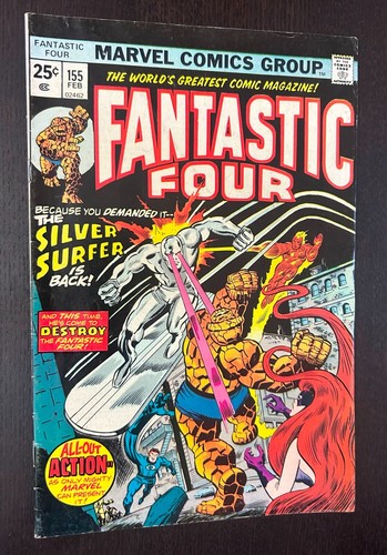 Fantastic Four #155 (Marvel Comics 1975) -- Bronzezeit Silver Surfer -- sehr guter Zustand