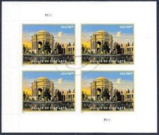 CANCELED POSTAL COUNTERFEIT SHEETLET FOR STUDY $26.95 Palace of Fine Arts