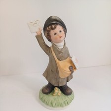 Vintage HOMCO Little Boy Mailman 6 Figurine H...