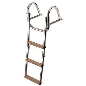 Scaletta Pieghevole Osculati 3 Gradini - 880mm | Per Barche, Gommoni, Uso Nautico - Foto 3