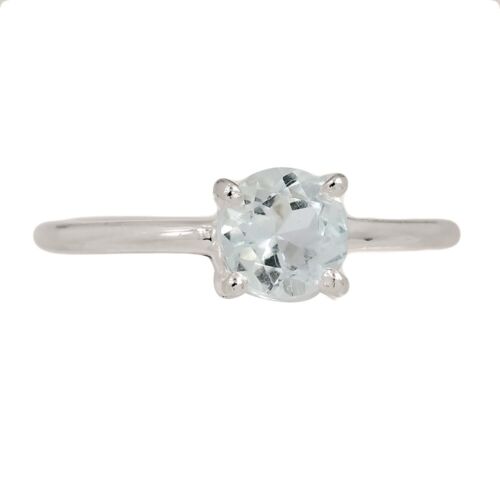 Natural Crystal 925 Sterling Silver Ring Jewelry s.7 CR68205
