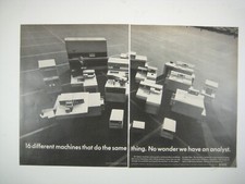 Vintage Xerox Print Ad 16 Machines Parking Lot Office Copiers Mid Century Design