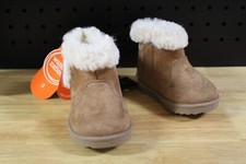 Wonder Nation Girl s Infant Faux Shearling Boot-Chestnut-Size 3 3/6 M -NWT