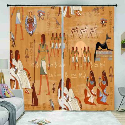Savage Font Progress 3D Curtain Blockout Photo Printing Curtains Drape Fabric
