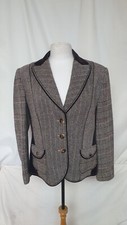 Ladies Jacket, Gerry Weber, Uk 14, Eu 42, Brown, Wool, Bust 38", 1985
