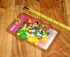 Nintendo SNES NES Super Mario World Mario & Yoshi 1993 figura rara llavero