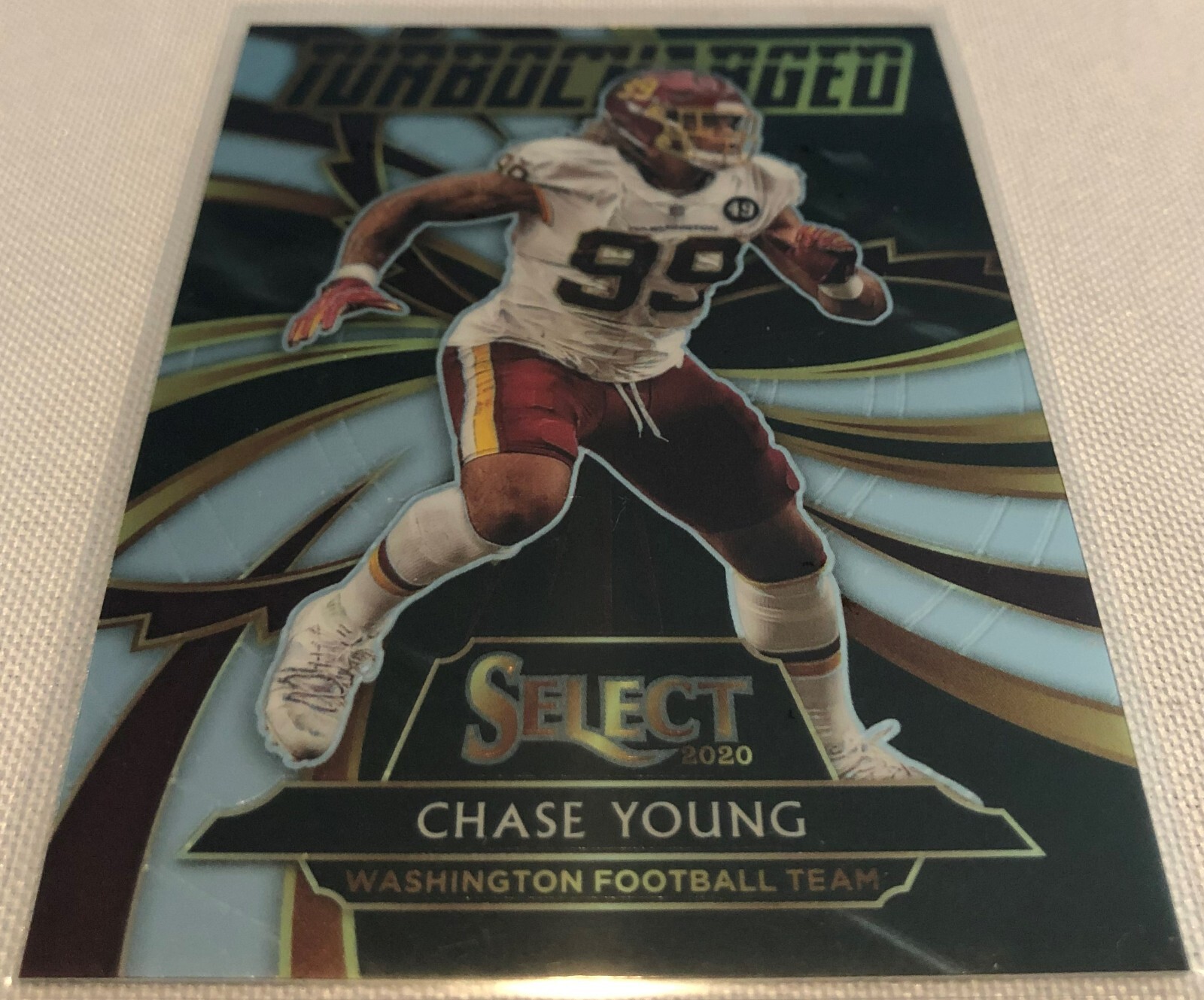 2020 Select Football Chase Young Washington Commanders Turbocharged Rookie #T-22