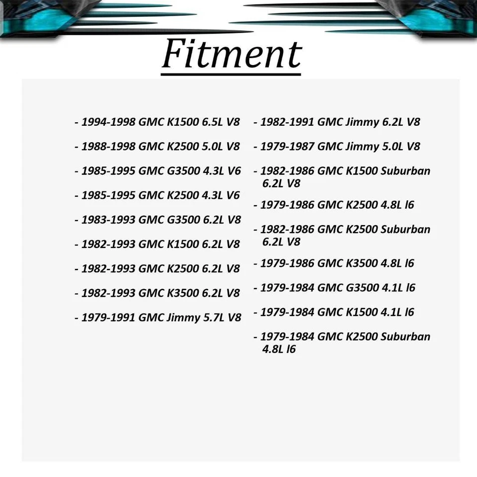 Manguera hidráulica de freno delantero a perno de pinza 2x para GMC K1500 1980 4,8 L Foto 3 de 4