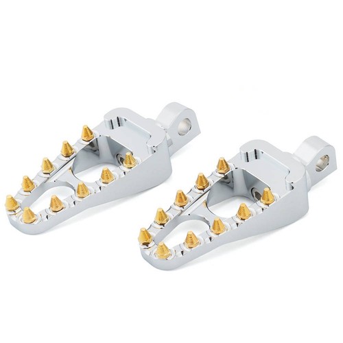 CNC Rivet Foot Pegs Pedals MX Style For Harley Street Glide V-Rod Sportster Dyna - Picture 4 of 13