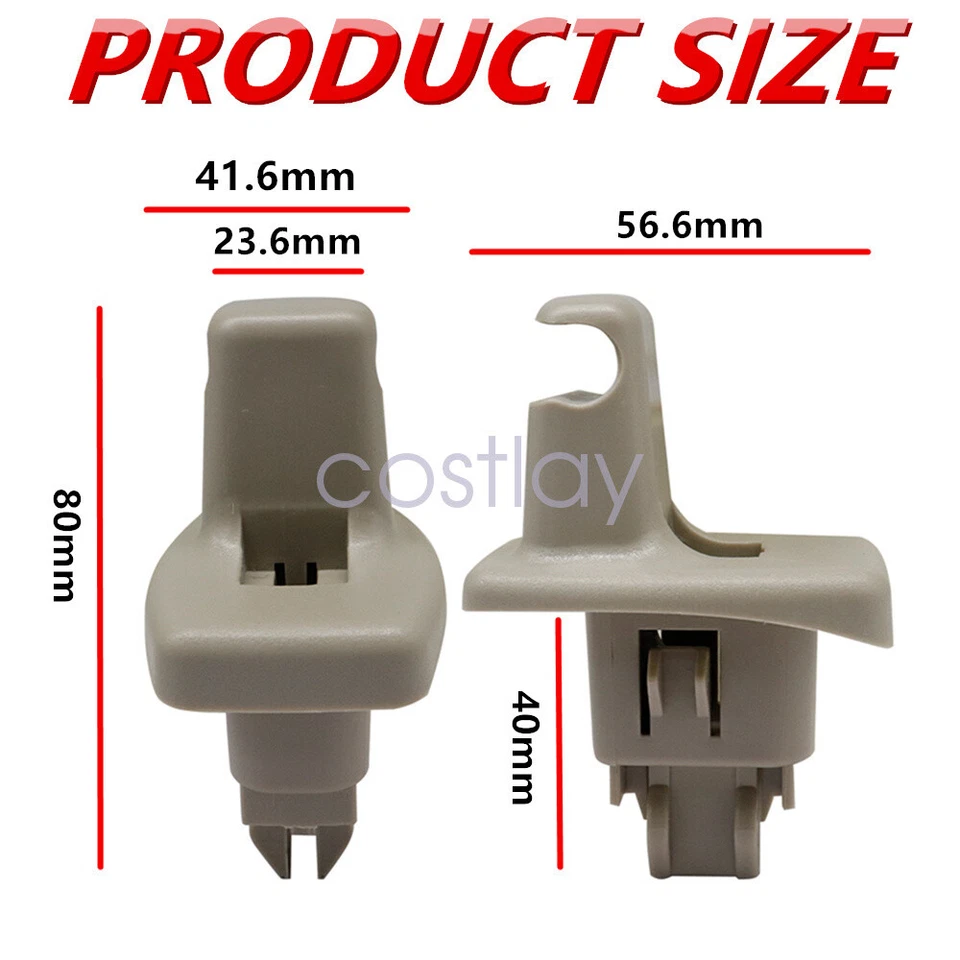 Clip de retención de parasol 2 piezas para Chevrolet Express GMC Savana 1500 2500 3500 EE. UU. Foto 3 de 4