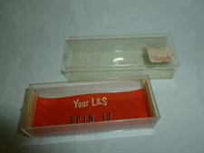 Vintage EMPTY L & S SPIN-IT Plastic Fishing Lure Box with Insert  Lot W-537