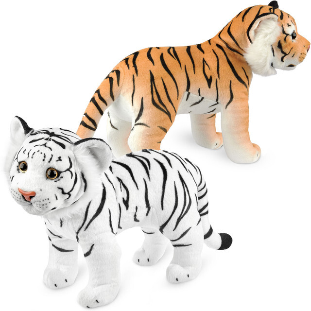 Bambola Tigre Peluche Animale 30 Cm Giocattolo Regalo Bambini Morbido