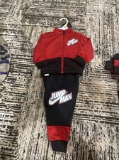 NWT NIKE AIR JORDAN Jumpman "23" Track Suit 2 Pc Set Size 18 MOS White Red