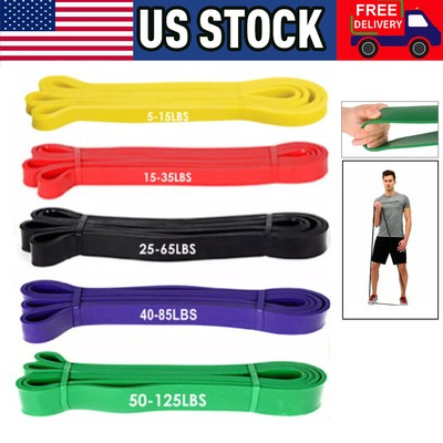 #ad #ad Heavy Duty Resistance Bands Set 5 Loop for Gym Exercise Pull up Fitness Workout $9.99