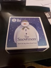 The Snowman 2019 UK Silver Proof Coin Royal Mint Stunning Condition NEW with COA