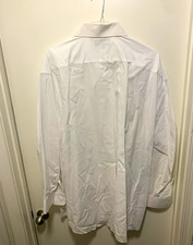 Henry Piccard Men's White Non-Iron Dress Shirt 19.5 36/37 Sleeve