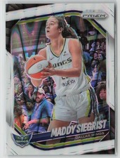 2025-26 Panini Prizm WNBA White Seismic Maddy Siegrist #50 Dallas Wings
