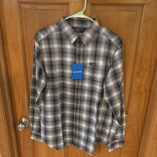 Columbia Vapor Ridge IV Long Sleeve Plaid Button-Up Shirt Men's Small — listing 4
