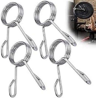 2-Inch Olympic Barbell Clamps - Spring Clip Collars for Weightlifting (2 Pairs)