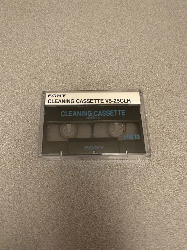 Cassette de limpieza de cabezal de video Sony Hi8 Digital8 8 mm (V8-25CLH) usado Foto 2 de 4