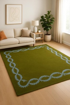 Handmade Rug | Irregular Rug | Wool Rugs | Living Room Rug | Tufted A312
