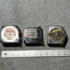 Vintage Malco 25' Tape Measure Ultra Clad Power Return T425 & Craftsman 39403 +1