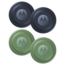 Moto Tag XT2445-1 Battery Powered Item Finder, 4-Pack - 2X Blue, 2X Green 