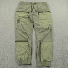 G Star Raw Pants Men 40x32 Olive Green 3D PM Cuffed Trainer Ripstop Cargo Street