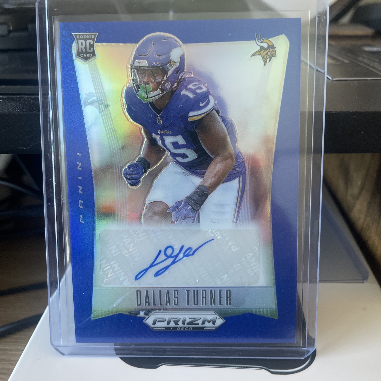 2024 Panini Prizm Deca Dallas Turner Auto Blue /49