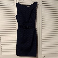 Banana Republic Navy Textured Mini Dress size 4 NWOT