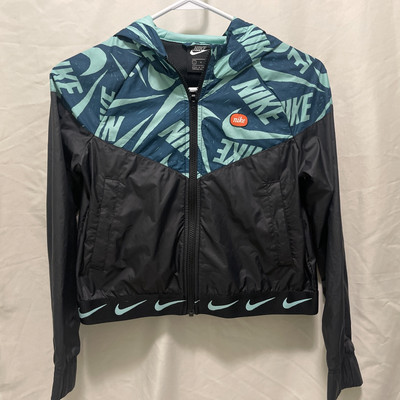 Nike Swoosh Unisex KIDS Hooded Full Zip Winter Snow Rain Jacket L