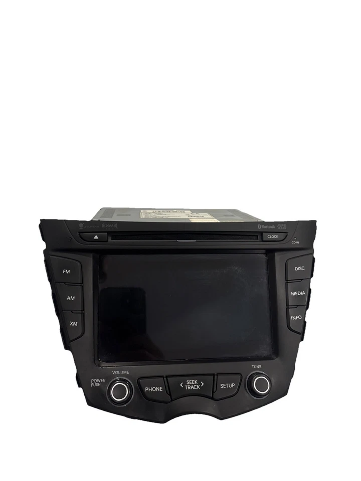 Hyundai Veloster 2012-2017 receptor de radio y pantalla CD satélite usado 96560-2V72 Foto 2 de 4