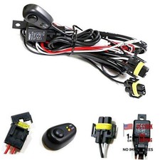 H11/H8 Relay Harness Wire Kit with LED Light ON/Off Switch Compatible with