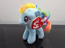 2015 Ty Sparkle MY LITTLE PONY RAINBOW DASH 4" clip With Tag RETIRED