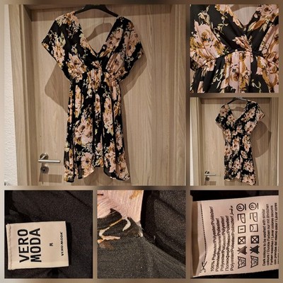 Luftiges kurzes Kleid, Vero Moda, Größe M, Blumen