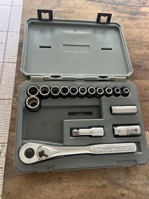 Rare Sears Craftsman USA Nos 1/2” Drive Socket Set 34791 Permanex