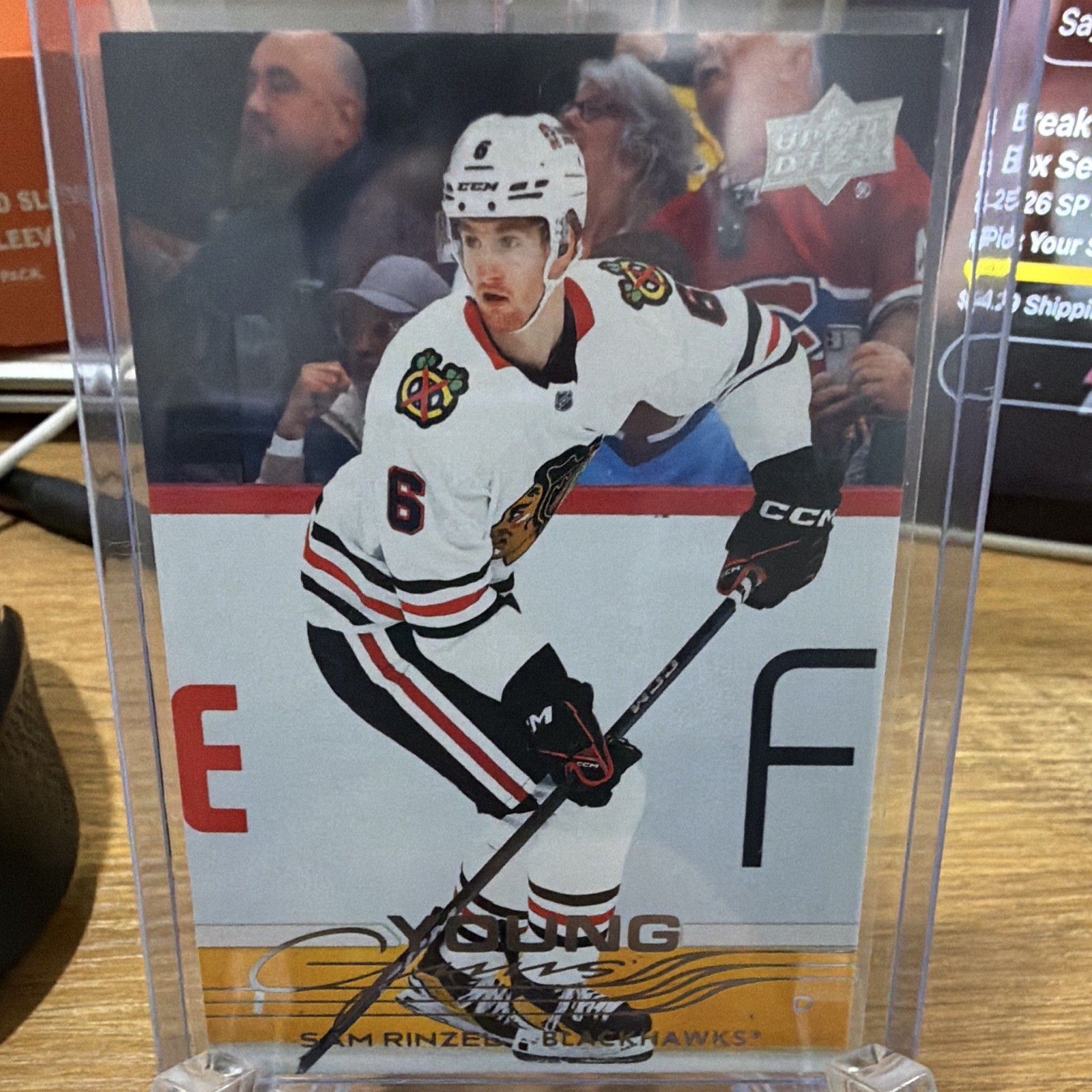 Upper Deck Young Guns Sam Rinzel Blackhawks #248 Rookie 2025-26 Series 1